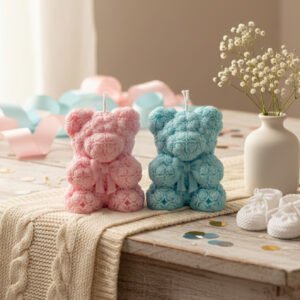 Teddybeer kaars