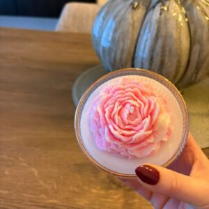 rose romantic geurkaars