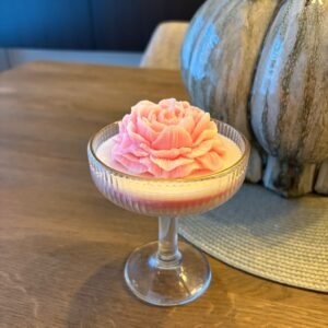 rose romantic geurkaars